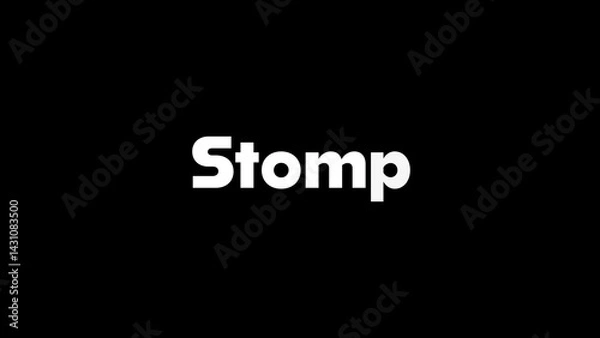 Obraz Stomp Text Animation