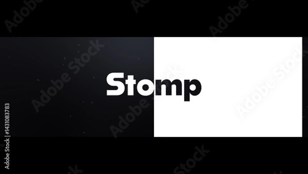 Fototapeta Stomp | Dynamic Text Animations
