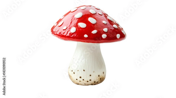 Fototapeta Fresh Mushroom Isolated on Transparent Background for Culinary Recipes and Food Concepts