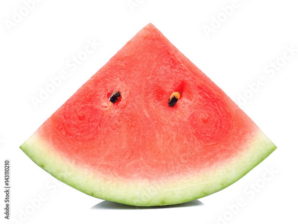 Fototapeta Slice watermelon isolated on white background