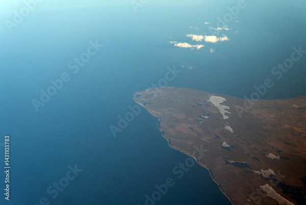Fototapeta A high altitude view of Lake Huron in Ontario, Canada