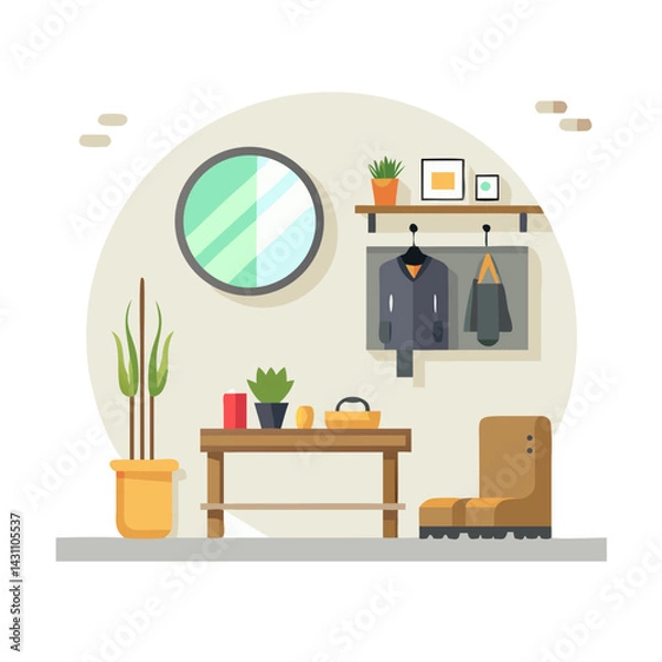 Obraz vector illustration of furniture