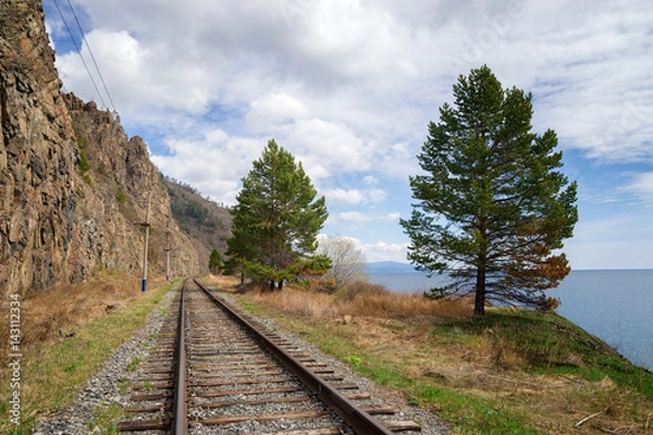 Obraz Spring on Circum-Baikal Railway