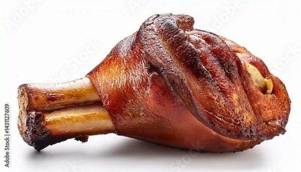 Obraz grilled pork knuckle isolated on white background