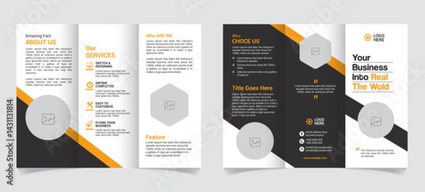 Obraz Trifold Brochure template Design with Vector file