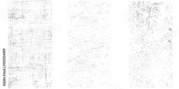 Obraz Overlay texture set.Different types of texture stamps (damaged, paint, old, concrete and other). Vector collection urban grunge overlay. Paint texture isolated on white background