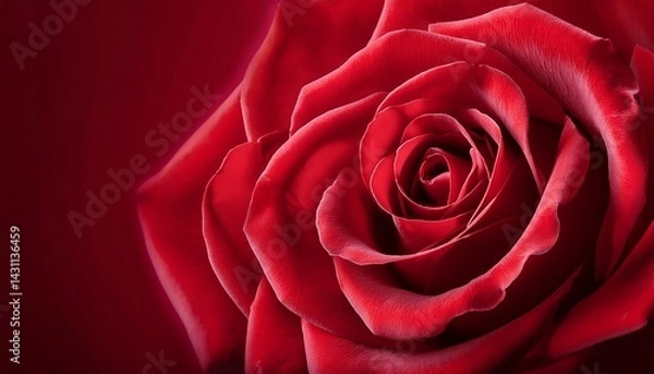 Fototapeta close up of red rose flower on red background red abstract background soft red rose petals