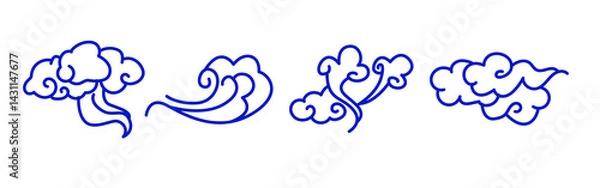 Obraz wind wave shape illustration
