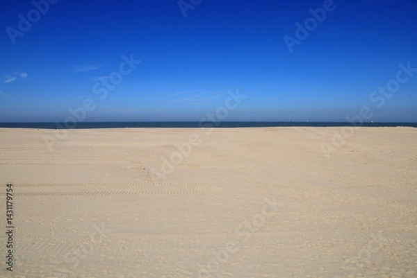 Fototapeta Ostend beach located in the province of West Flanders in the Flemish Region of Belgium