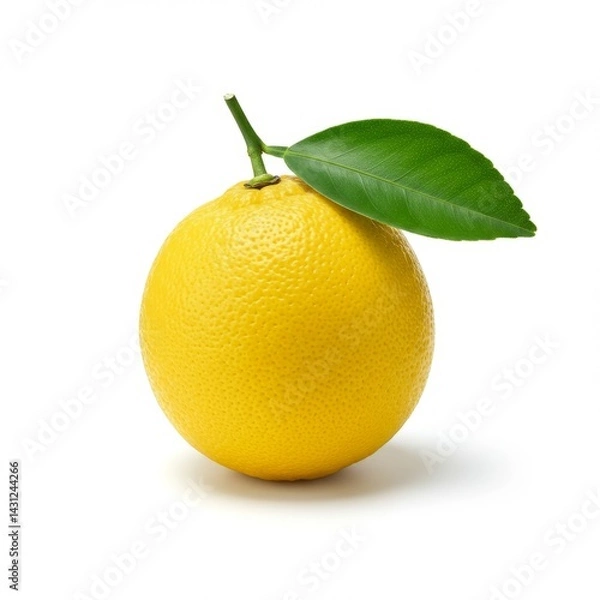 Obraz lemon on white background
