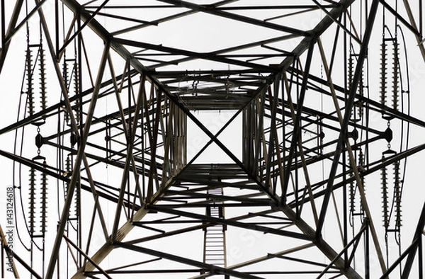 Fototapeta  High Voltage Electrical Pole Structure