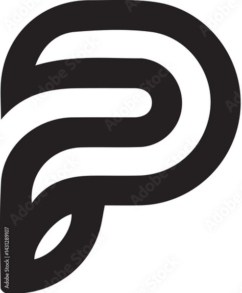 Obraz abstract font letter a