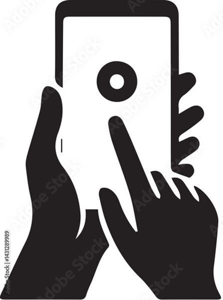 Obraz hand holding a tablet pc