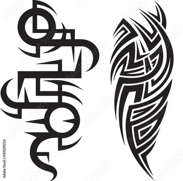 Obraz Vector Tribal Tatoo Design