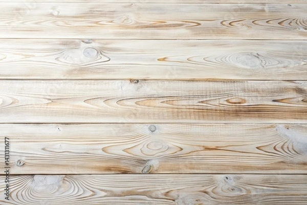 Fototapeta Whitewashed Wood Texture Background, Grunge Plank Tabletop, Rustic Farmhouse Style