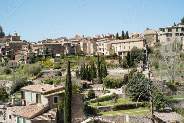 Fototapeta Overview on Valldemossa on Mallorca island