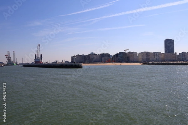 Fototapeta Ostend located in the province of West Flanders in the Flemish Region of Belgium