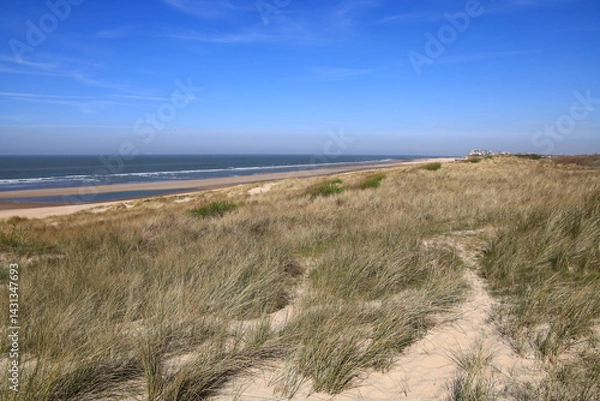 Obraz Ostend beach located in the province of West Flanders in the Flemish Region of Belgium