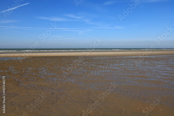 Fototapeta Ostend beach located in the province of West Flanders in the Flemish Region of Belgium