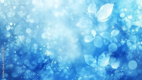 Fototapeta Abstract gradient background in shades of light blue and teal with soft texture