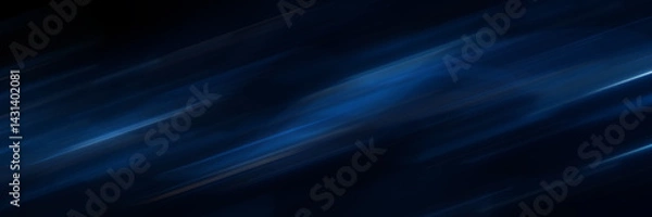 Fototapeta Bright Blue Energy Swirls and Particles Background Design Concept. Dynamic glowing electric light trails twisting vigorously on dark backdrop. Intense power abstract design.