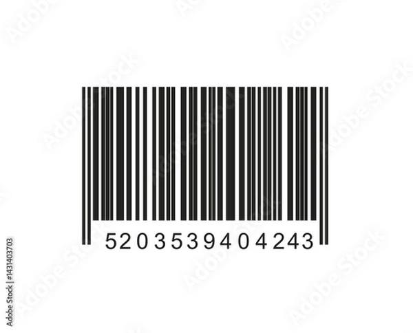 Fototapeta png icon isolated barcode product retail shipping graph cardboard box stripe finance scan digital scanning purchase transparency identification tag print abstract sell