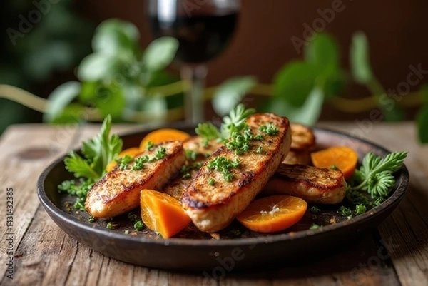 Obraz Wooden Table Dining Experience