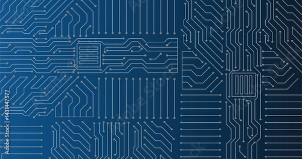 Obraz Abstract modern digital science technology futuristic circuit board. 