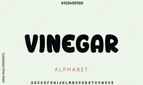 Fototapeta Luxury Vinegar Stroke alphabet letters font for logo