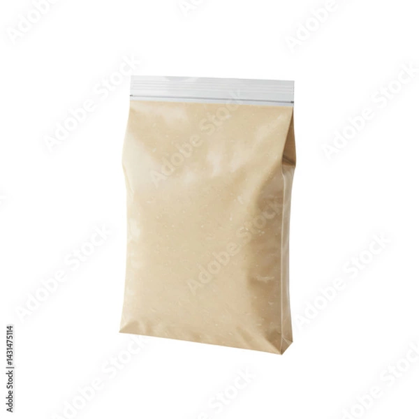 Fototapeta A biodegradable food storage bag with zip seal