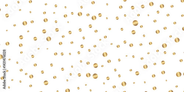 Fototapeta Falling Golden Sparkles and Dazzling Glitter Confetti Drifting Gently Over a Transparent White Background, Golden Sparkles and Glimmering Dots Gently Floating Against a Clear White Canvas