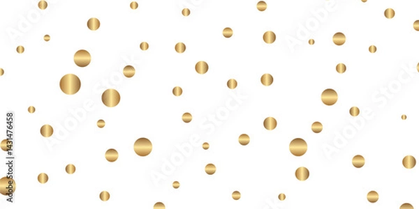Fototapeta Golden Sparkles and Glimmering Dots Gently Floating Against a Clear White Canvas. Falling Golden Sparkles and Dazzling Glitter Confetti Drifting Gently Over a Transparent White Background, 