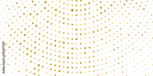 Obraz Golden Sparkles and Glimmering Dots Gently Floating Against a Clear White Canvas ,Vector illustration. gold, luxury, isolated, light, background, white, vector design