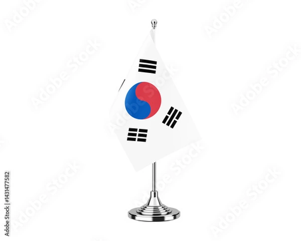 Obraz South Korea Table Flag