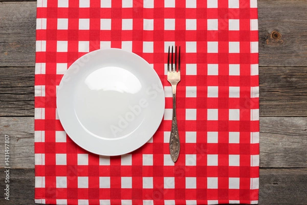 Obraz Fork and plate