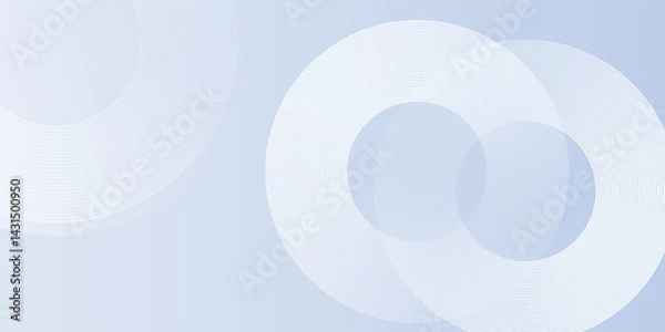 Fototapeta Abstract illustrations blue modern background with circle elements. Digital technology simple