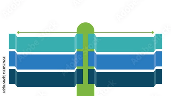 Fototapeta Current VS Future State infographic vector fully editable.