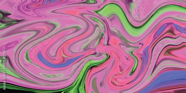 Fototapeta Abstract Color flow gradient background. Liquid marble art texture. abstract flowing iridescent wallpaper with rainbow colors and shiny metalic gloss