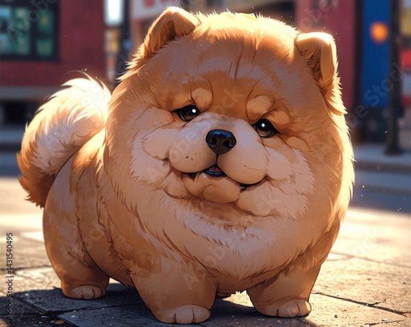Obraz Stylized Chow Chow Dog Breed