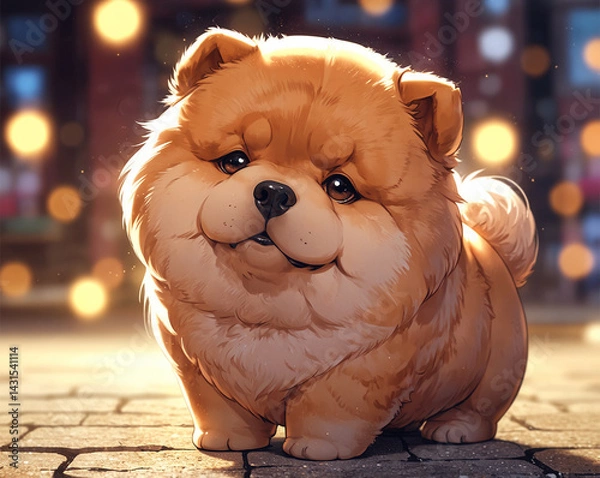 Obraz Stylized Chow Chow Dog Breed