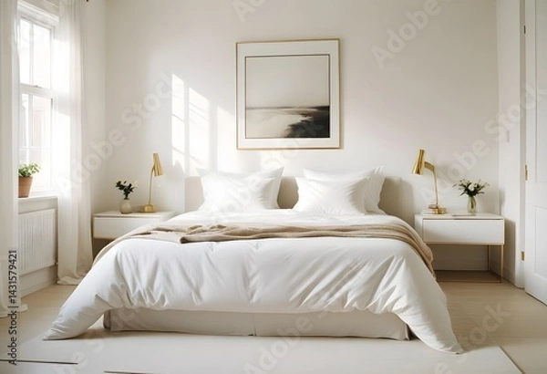 Obraz Photo interior modern design room 3d illustration