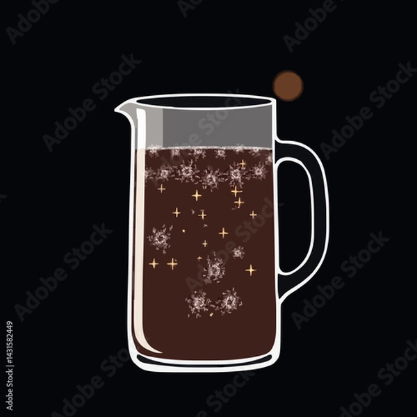 Obraz Rich Sparkling Juice in a Pitcher