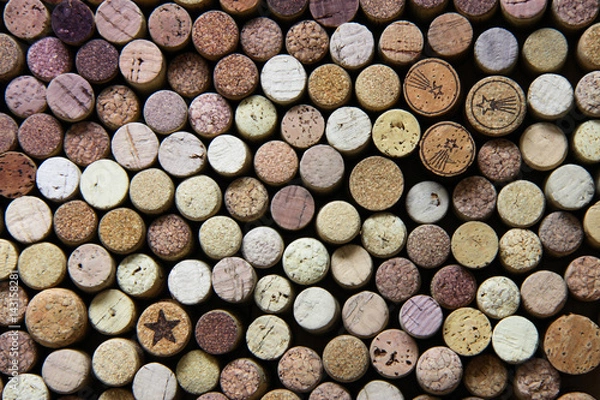 Obraz Wine cork background.