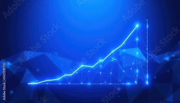Obraz Abstract Graph of Progress