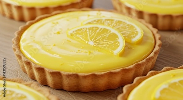 Fototapeta High-Resolution Dessert Captured in Sharp Photorealistic Detail