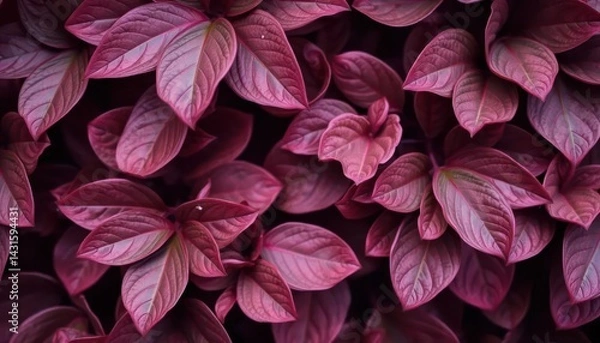 Obraz Deep crimson leaves, close-up
