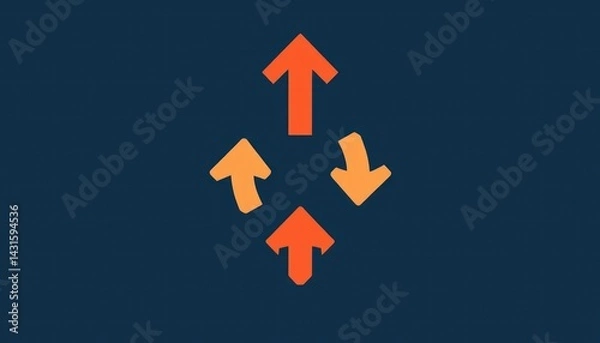 Obraz Abstract graphic design of arrows