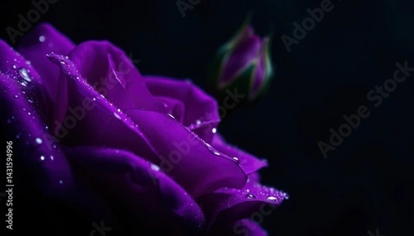 Obraz Deep Purple Rose Close-up