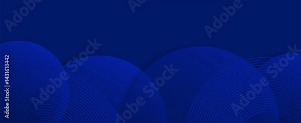 Obraz Abstract blue background. Simple and modern blue geometric design. Minimal shapes. Suitable for booklet, brochure, banner, poster, website, flyer, cover, corporate, background. vector
