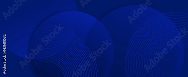 Obraz Abstract blue background. Simple and modern blue geometric design. Minimal shapes. Suitable for booklet, brochure, banner, poster, website, flyer, cover, corporate, background. vector